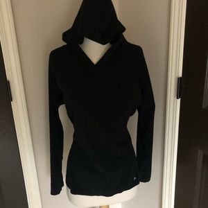 Alpine design black fleece hoodie L